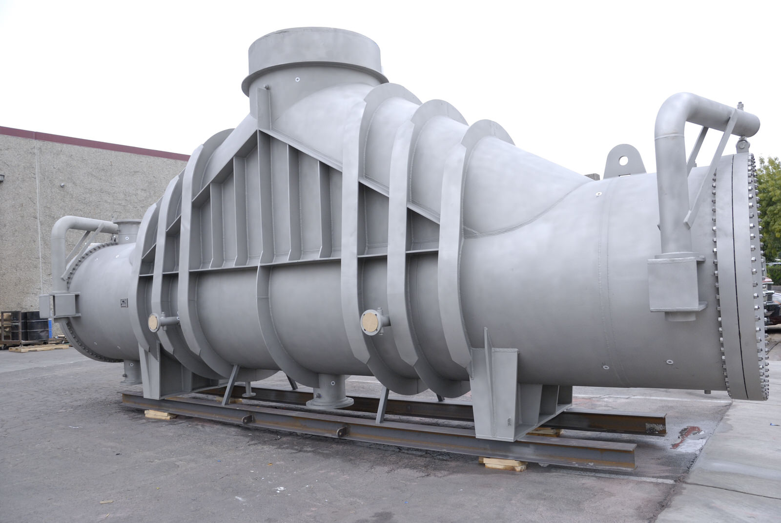 304 SS Stainless Steel Shell and Tube Condenser with external su