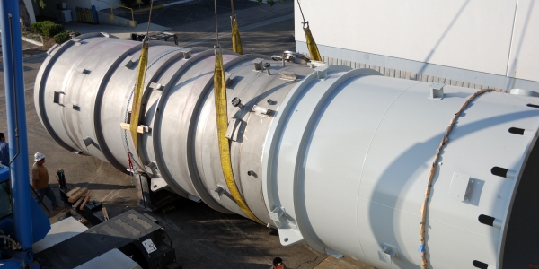 Solid 825 / 316L SS 12 Diameter Column with Internal Tray Rings