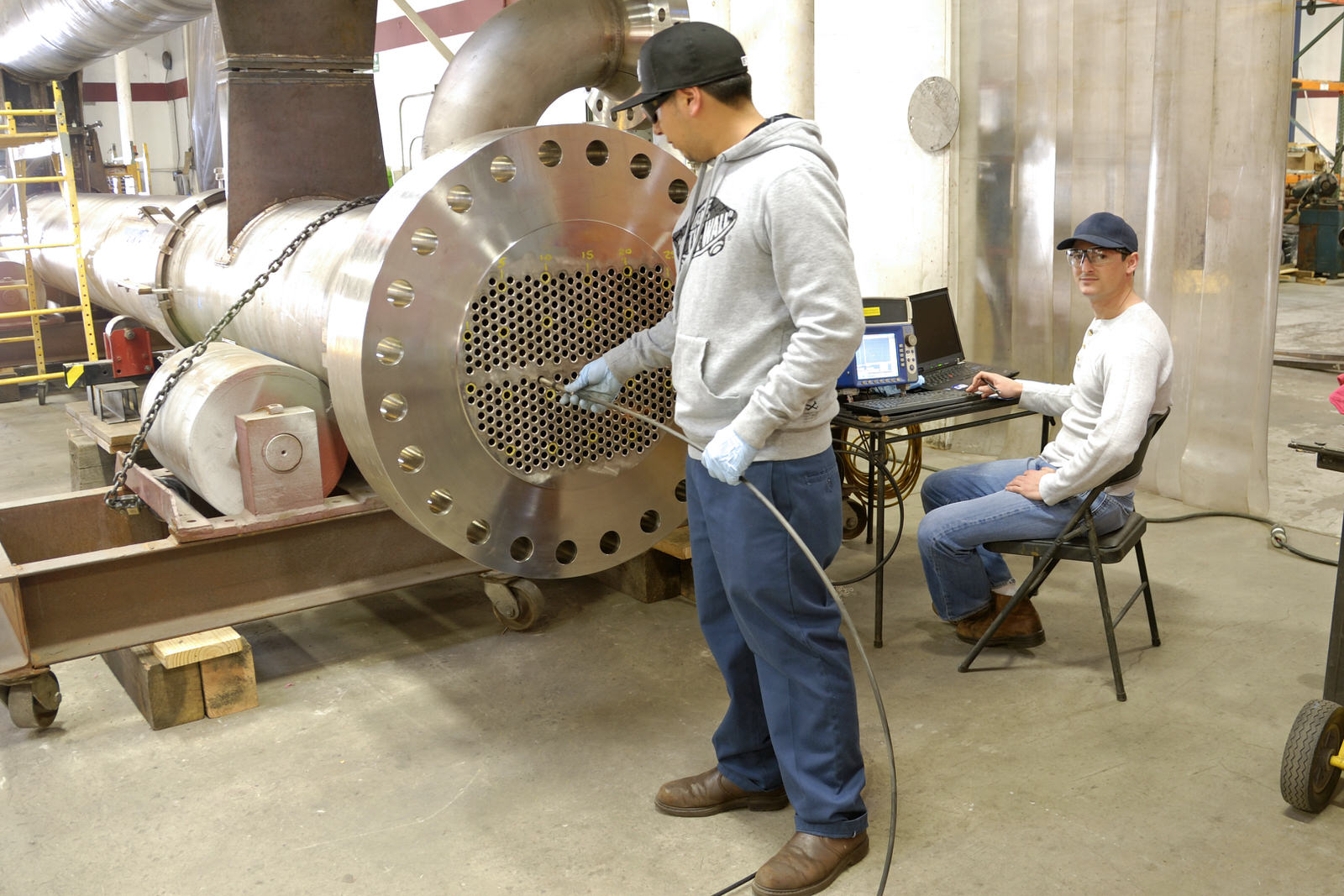 Eddy Current Testing of Tubing on Shell and Tube Heat Exchanger