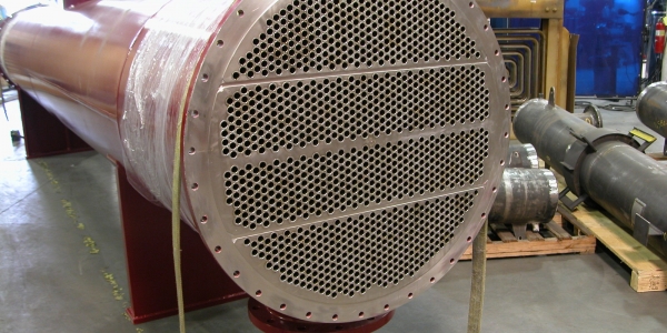 Titanium Gr. 2 Shell and Tube Heat Exchanger TEMA BJM with Divid