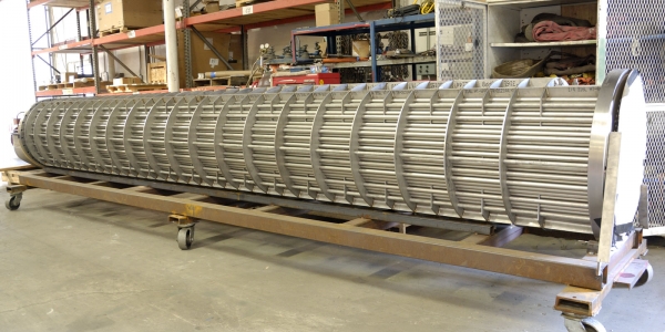 Solid Titanium Gr. 2 Shell and Tube Heat Exchangers Pull Through