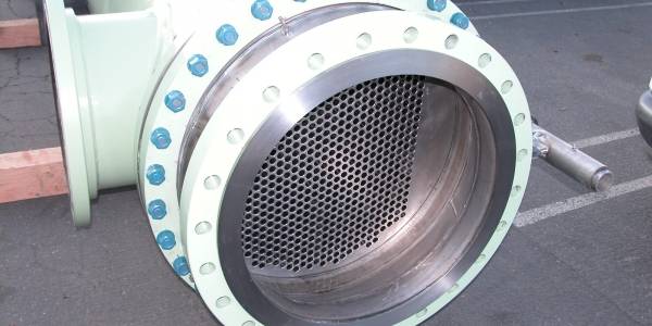 Titanium Grade 2 Shell and Tube Heat Exchanger Wet Chlorine Gas