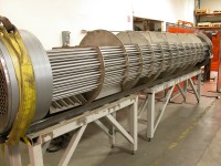 Zirconium 702 Shell and Tube Heat Exchanger NTIW Baffles Pull Th