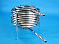 316 Stainless Steel Helical Cooling Coil metal finishing - 316SS-Helical-Cooling-Coil